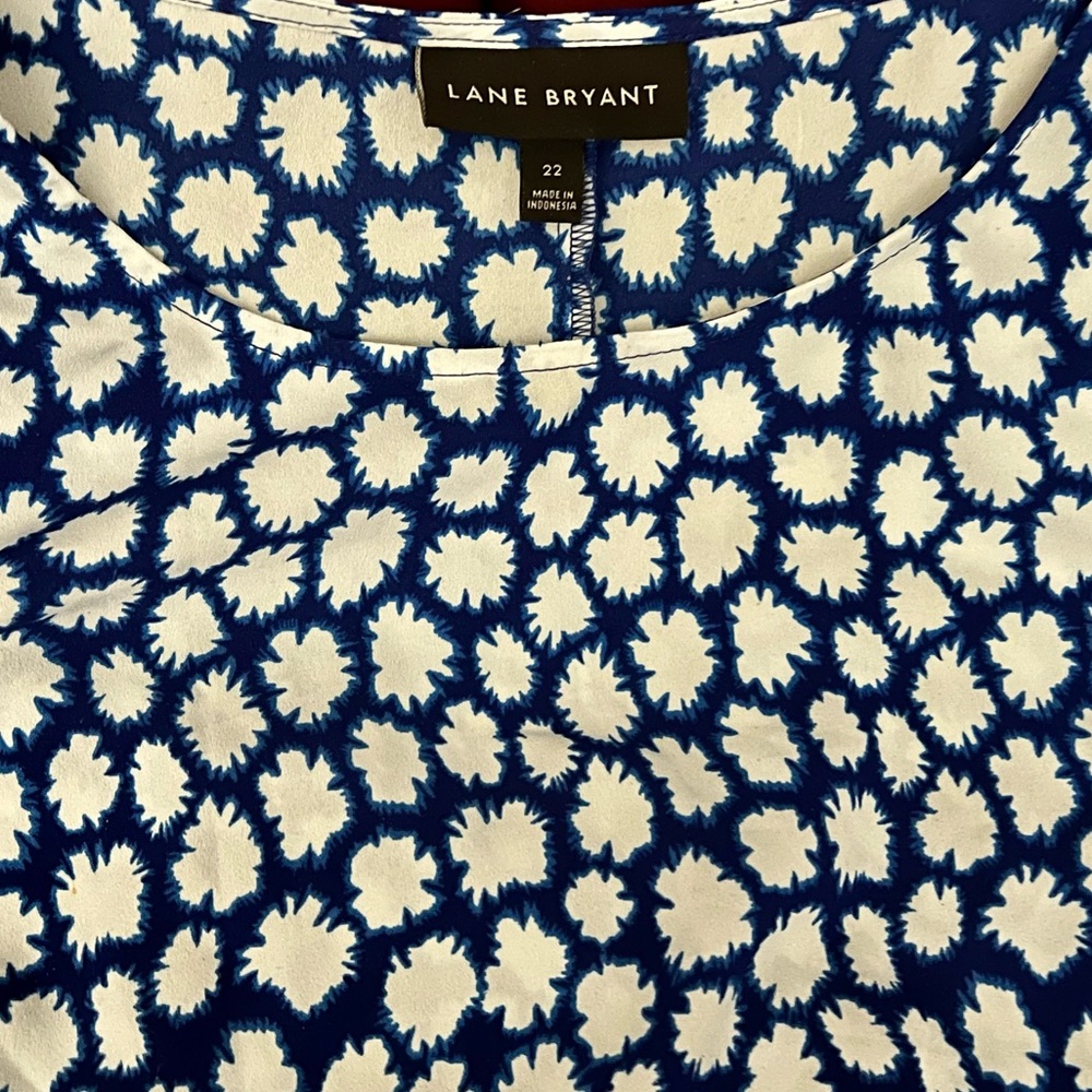 Lane Bryant size 22 Blouse with ruffled sleeves.